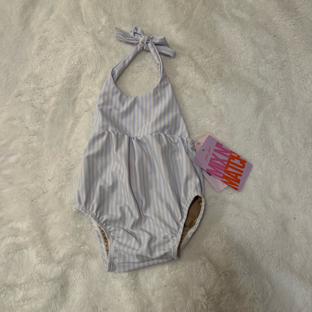NWT Kortni Jeane Striped Swimsuit | Size 18/24 Months